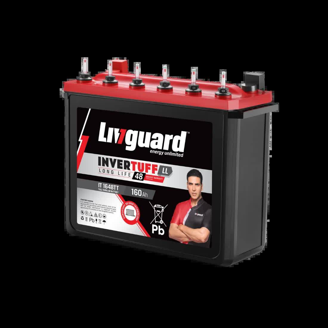 Livguard INVERTUFF Tall Tubular Inverter Battery (IT1860TT) 180Ah