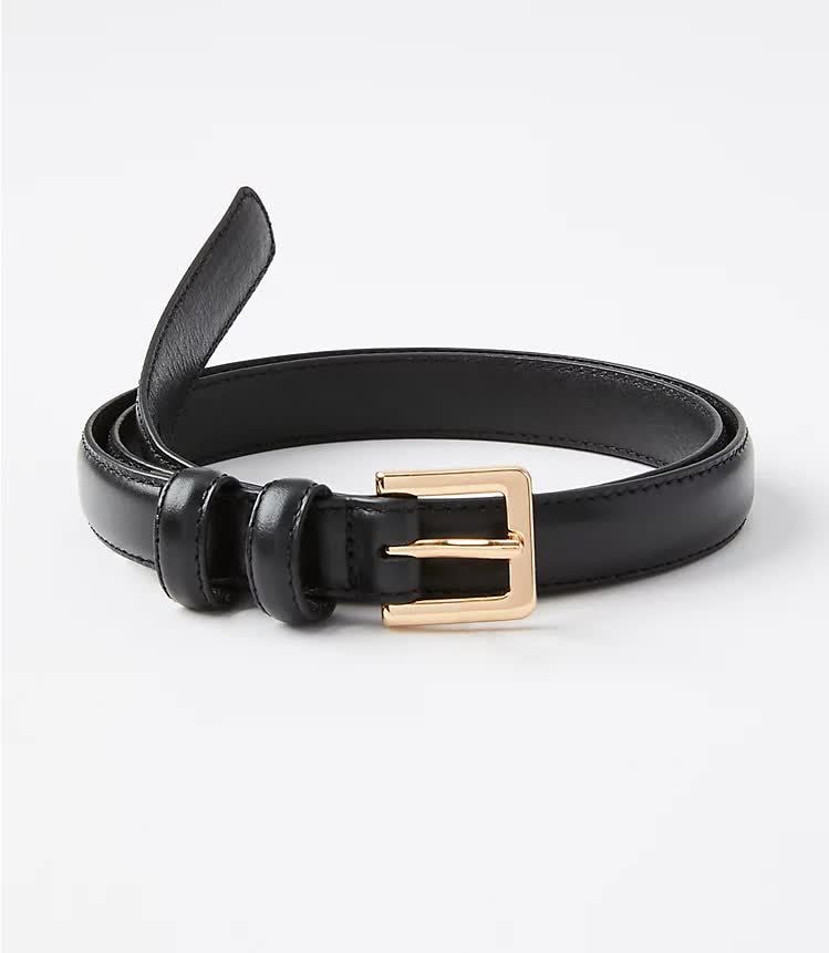Loft Refined Leather Belt Black in Chennai at ₹ 5,408 Pc by