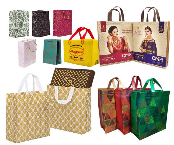 Loop Handle Plain BOPP Laminated Non Woven Shopping Bag in Delhi