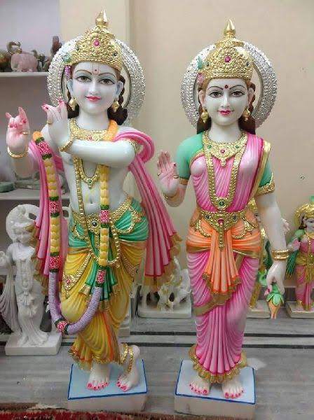Lord Marble Radha Krishna Statue in Jaipur at ₹ 75,000 Ft by