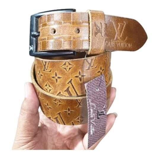 Belt Brown Louis Vuitton Western Belt Louis Vuitton Men's Leather