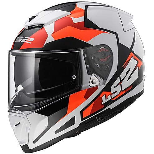 LS2 FF390 Split Sergeant White Red Orange Matt Helmet (Size L) in Mumbai at  best price by Rider's Studio - Justdial
