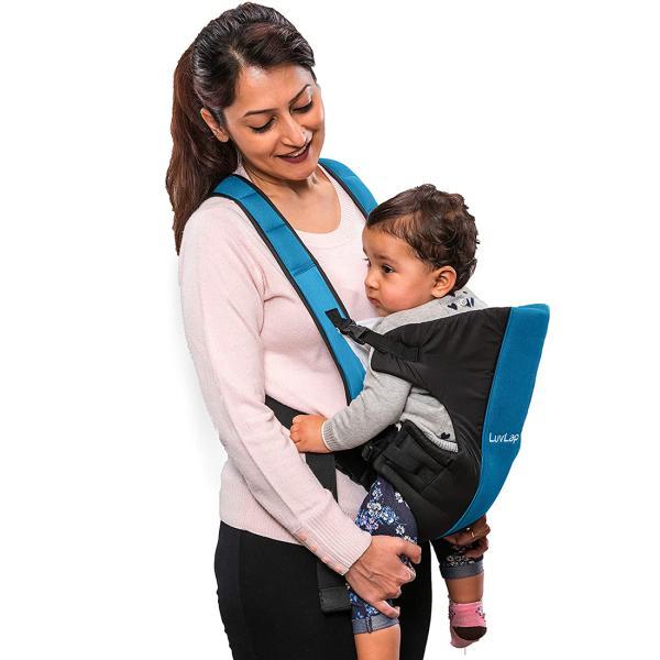 LuvLap Black Blue Sunshine Baby Carrier With in Carry
