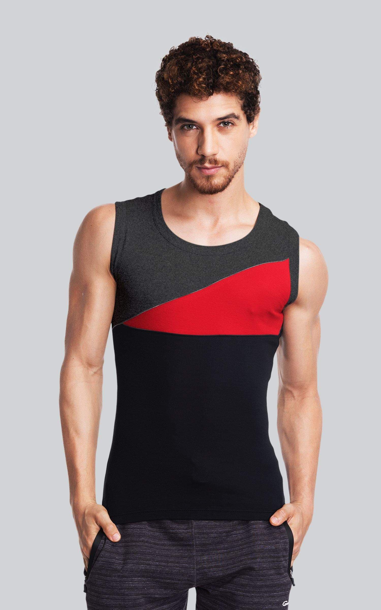 Lux GenX 7714 Mens Cotton Gym Vests 