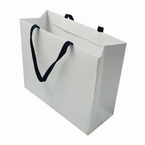 Luxury White Paper Shopping Bag in Kottayam at ₹ 20 ₹ 45 Pc