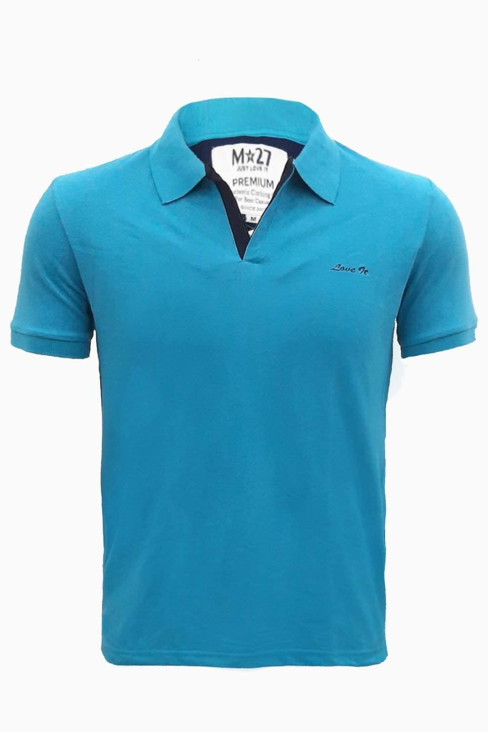 M 27 Polo Neck T-Shirts Half Sleeves Sky Blue, XL in Chennai at