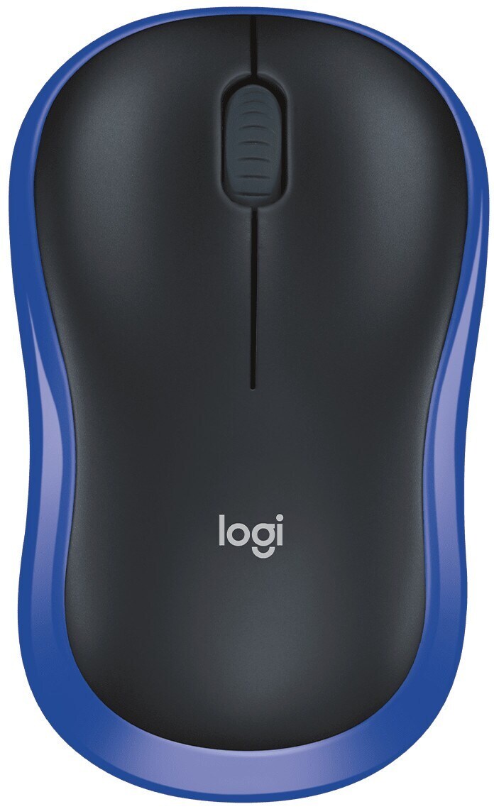 Logitech M185 Wireless Computer Mouse (Blue)