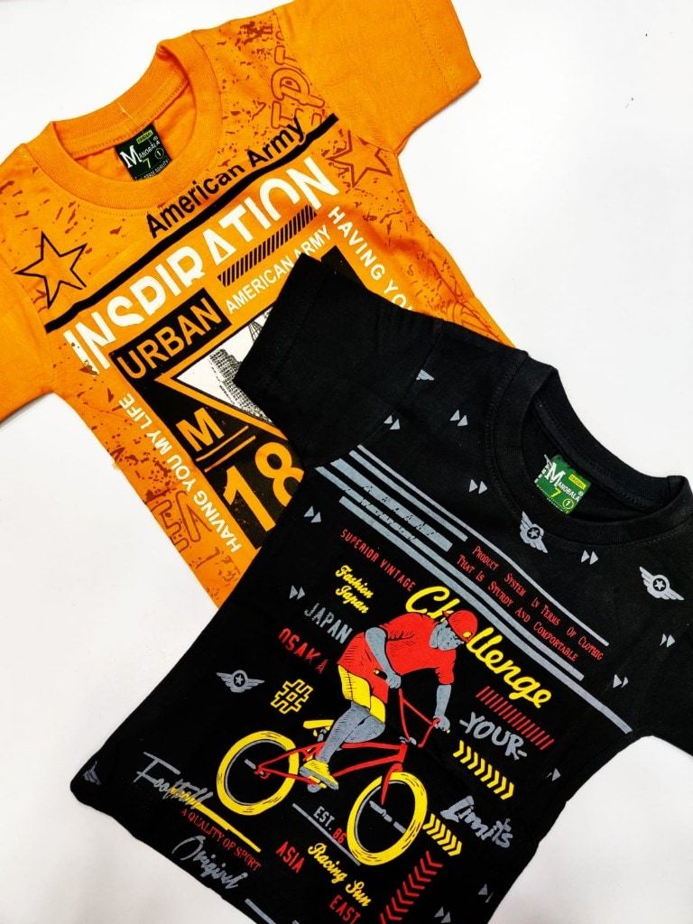 M7 Boys Round neck T-Shirt Size 28-30-32 in Mumbai at ₹ 80 Unit