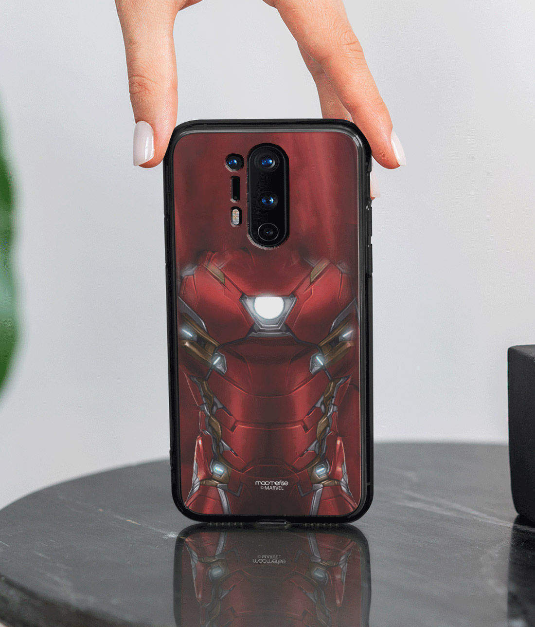 Macmerise Suit up Ironman OnePlus Pro Lumous LED Case in Mumbai