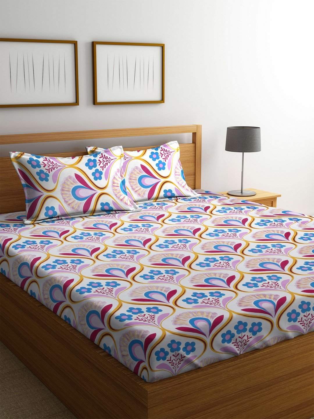 Mafatlal Double Floral Chadar Mafatlal Double Floral Bed Cloth Price