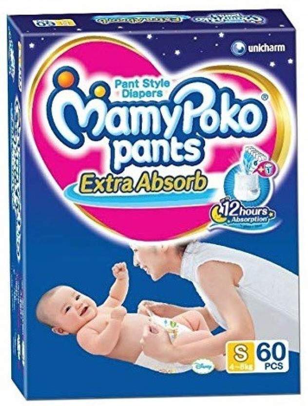 Mini Poko Pants Diaper MamyPoko Extra Absorb Pant Style Diaper S
