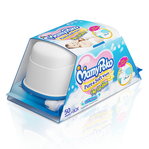 MamyPokoMamyPoko Pure Soft Wipes Pop Up Box (Without Fragrance