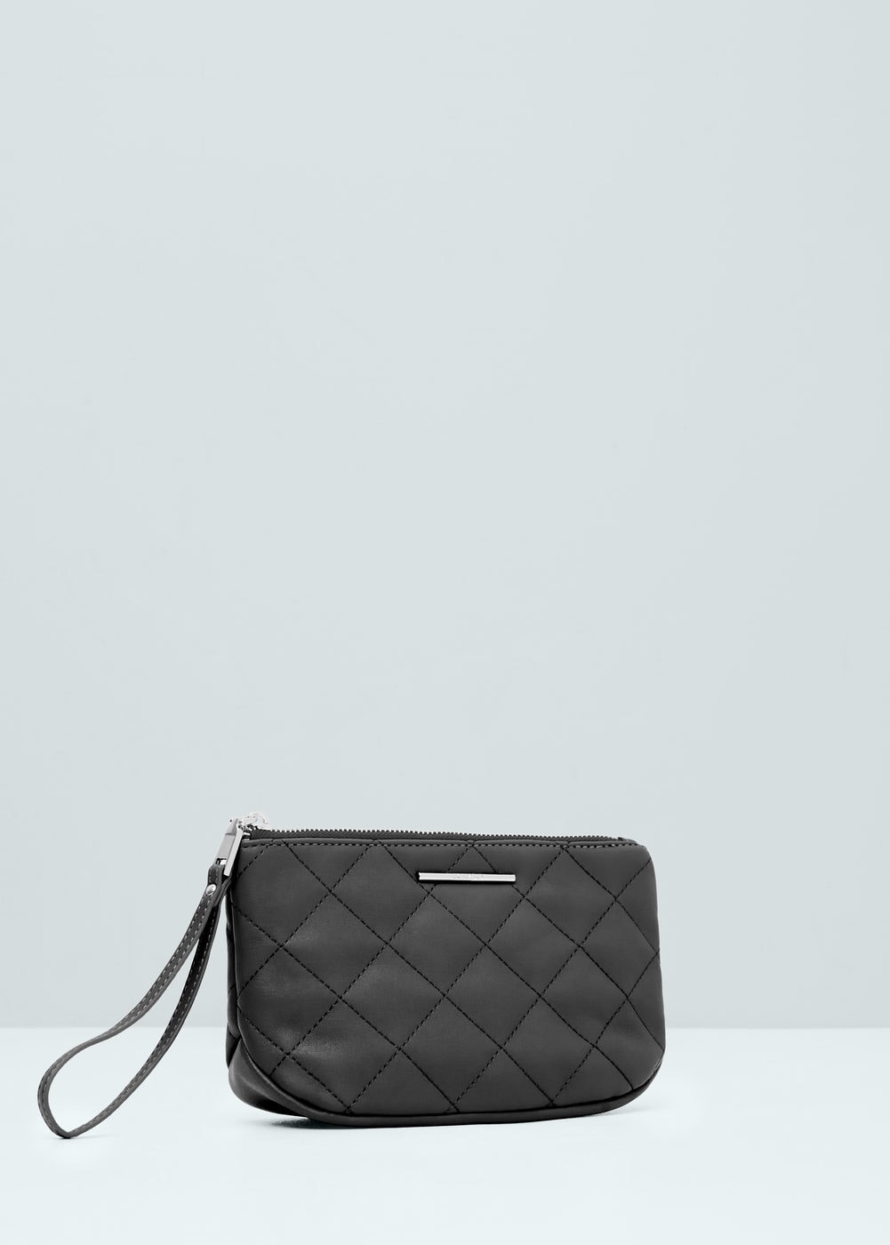 MANGO Quilted Cosmetic Women Bag Black [63053033] in Coimbatore at