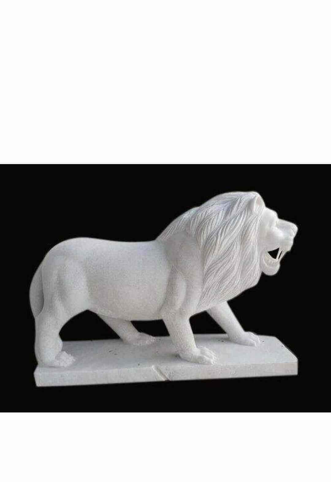Marble Lion Statue Inches in Udaipur-Rajasthan at ₹ 5,000 Pc - Main Image