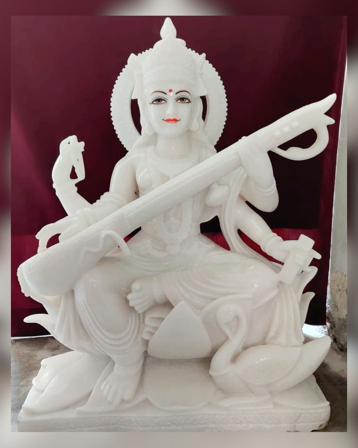 Marble White Goddess Saraswati Statue in Howrah at ₹ 500