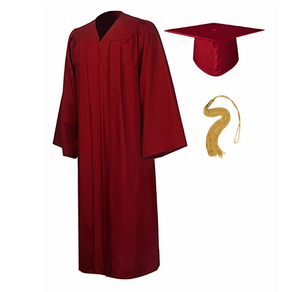 Maroon Matte Graduation Gown and Cap in Mumbai at ₹ 430 Pc by