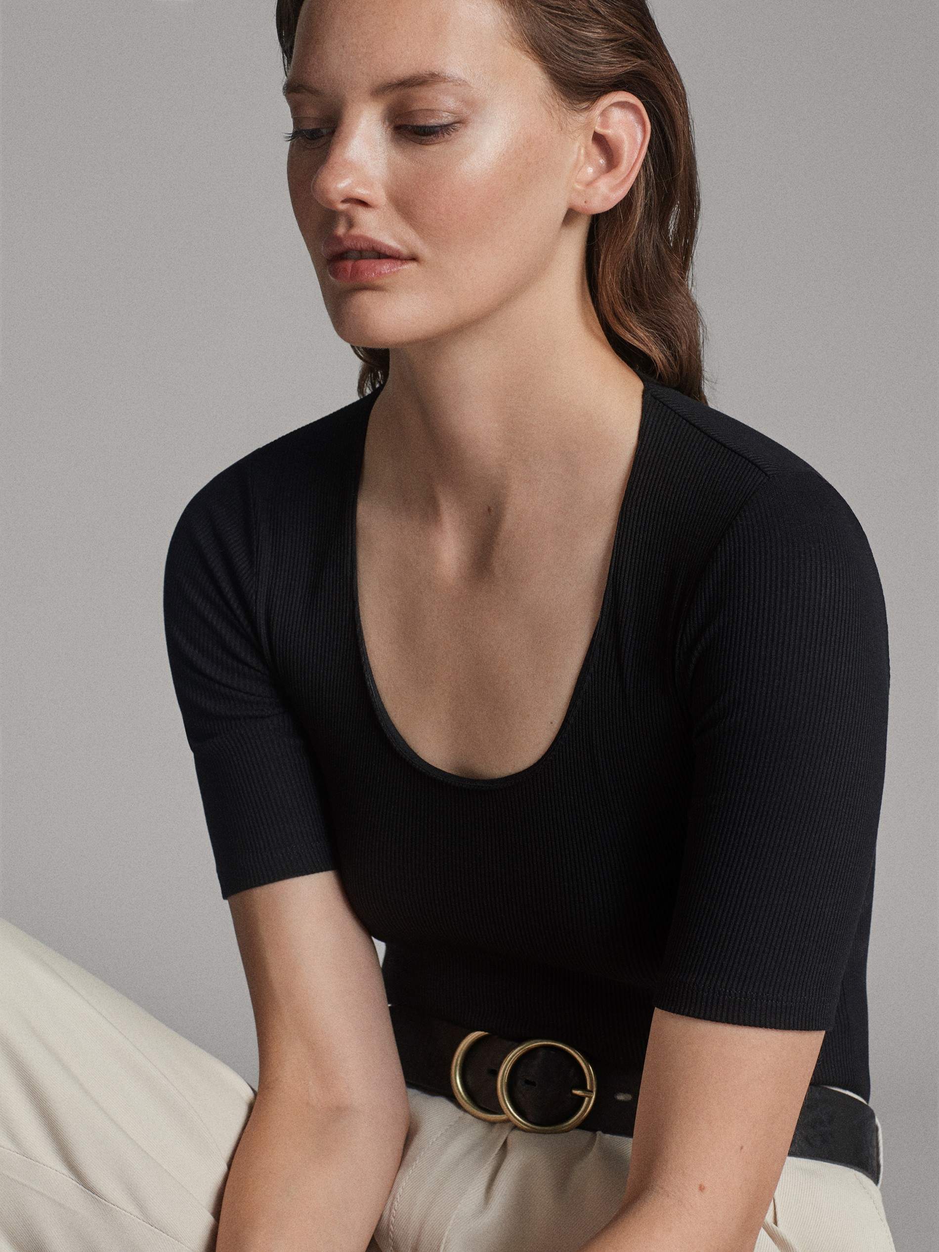 Massimo Dutti Cupro Women's Jumpsuit With Tie Belt (Size: XS, Deep