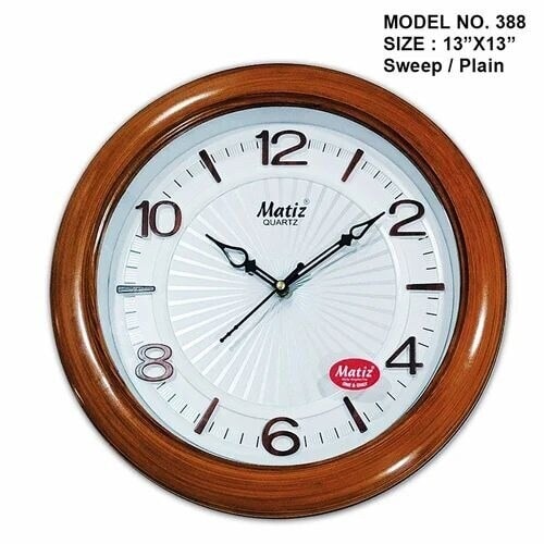 Matiz Plastic Round Wall Clock (388) in Morbi at ₹ 300 Pc by