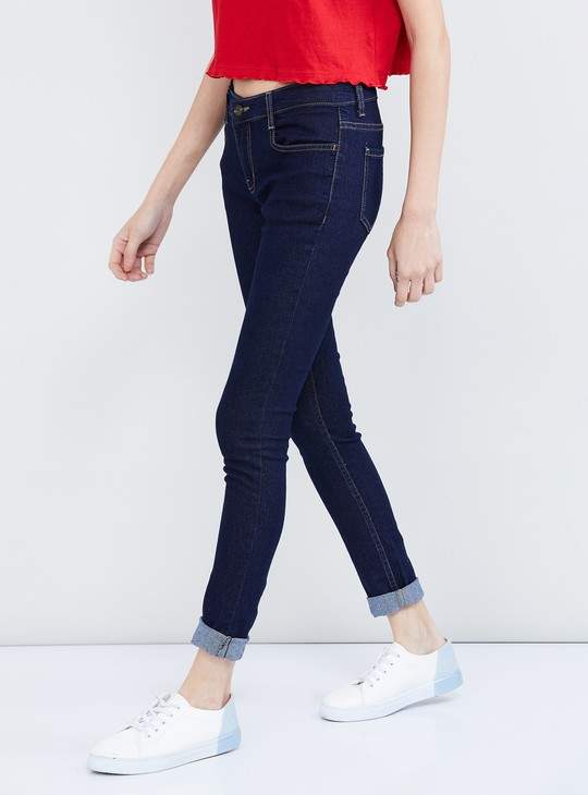 Max Solid Skinny Fit Jean for Womens 