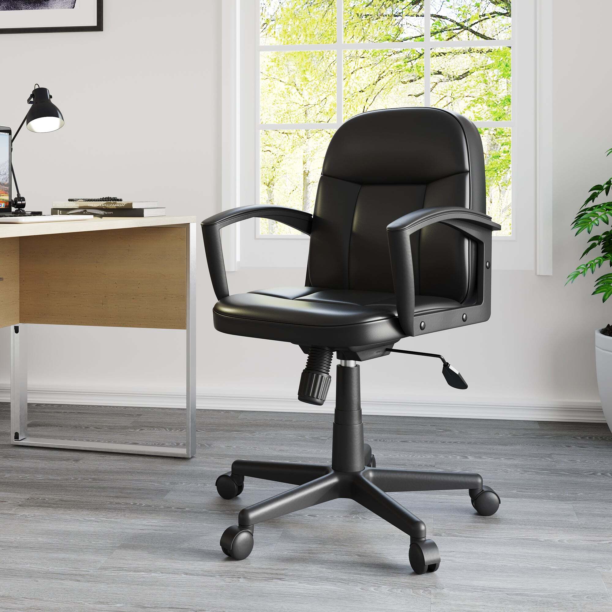 school office chair with desk arm