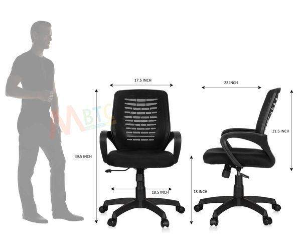 Adjustable Arm Mbtc Office Chair MBTC Cascade Mesh Office