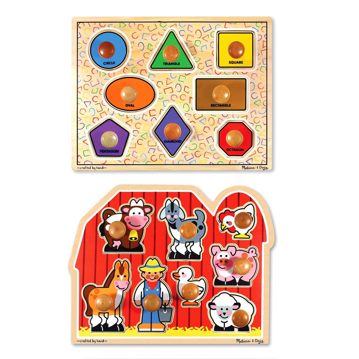 melissa and doug large knob puzzles