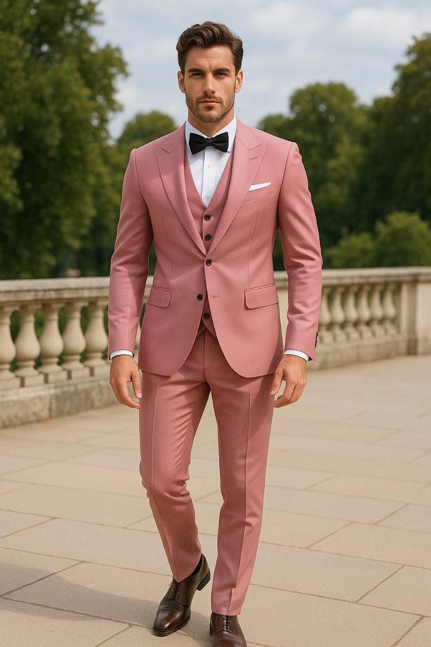 pink formal dress for men Quattro Flex Dress Shirt with Semi-Spread Collar Pink Gingham S / Pink Gingham