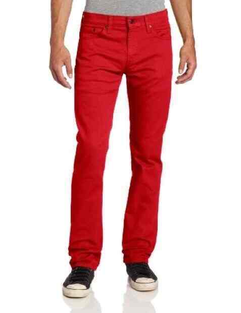 Men Denim Red Straight Jeans in Jaipur at ₹ 900 ₹ 1,300 Pc