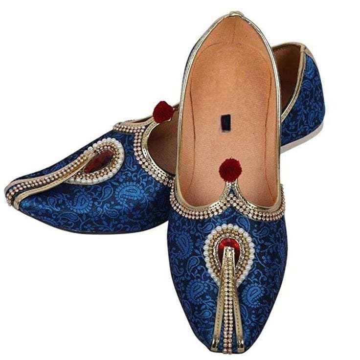 Men Ethnic Footwear Mojari Blue in Sahibabad at ₹ 300
