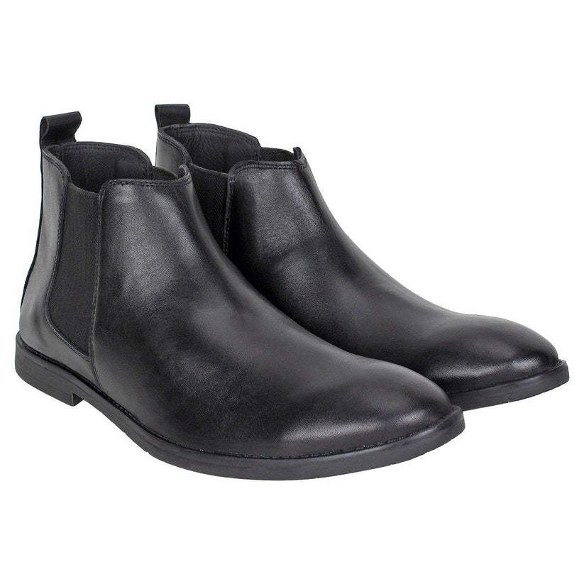 Men Leather Chelsea Boot Black in Agra at ₹ 650 ₹ 800 Pr