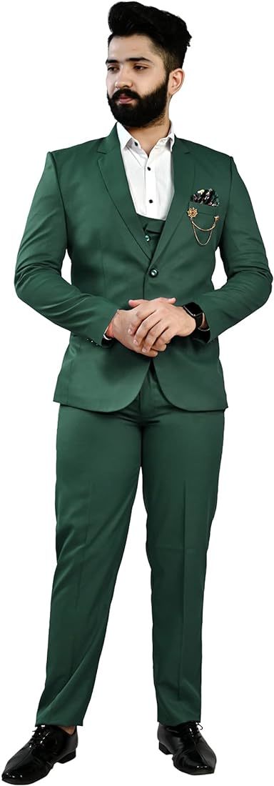 Men's Piece Coat Pant Suit Green S-XXL in Jaipur at ₹ 3,000