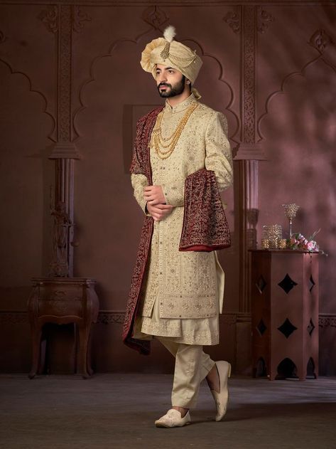 Men's Brocade Groom Sherwani S-XL in Delhi at ₹ 4,000 ₹ 10,000