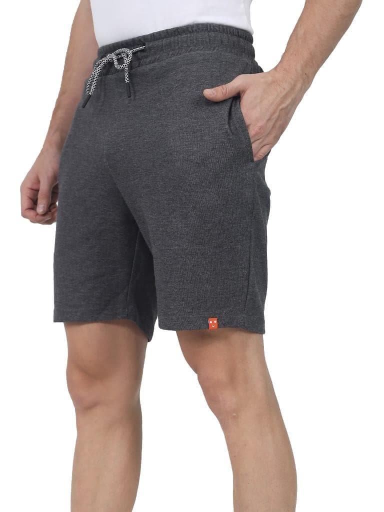 Men's Cotton Hosiery Shorts Grey Colour in Gurgaon at ₹ 225 Pc