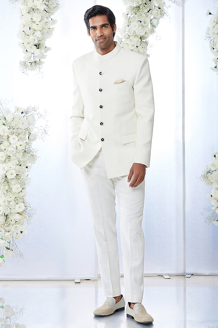 Men's Cotton Jodhpuri Suit Set White M-XXL in Mumbai at ₹ 2,000