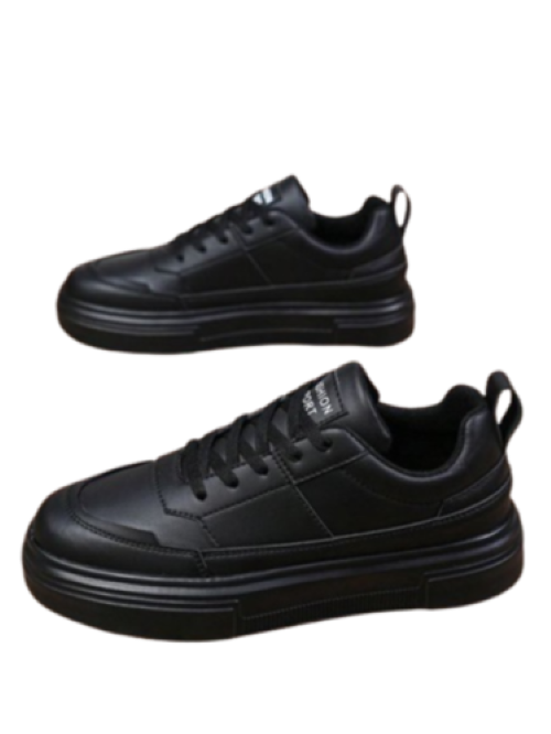 Men's Leather Lace Up Casual Shoes Black (Size-7 to 10) in Agra at