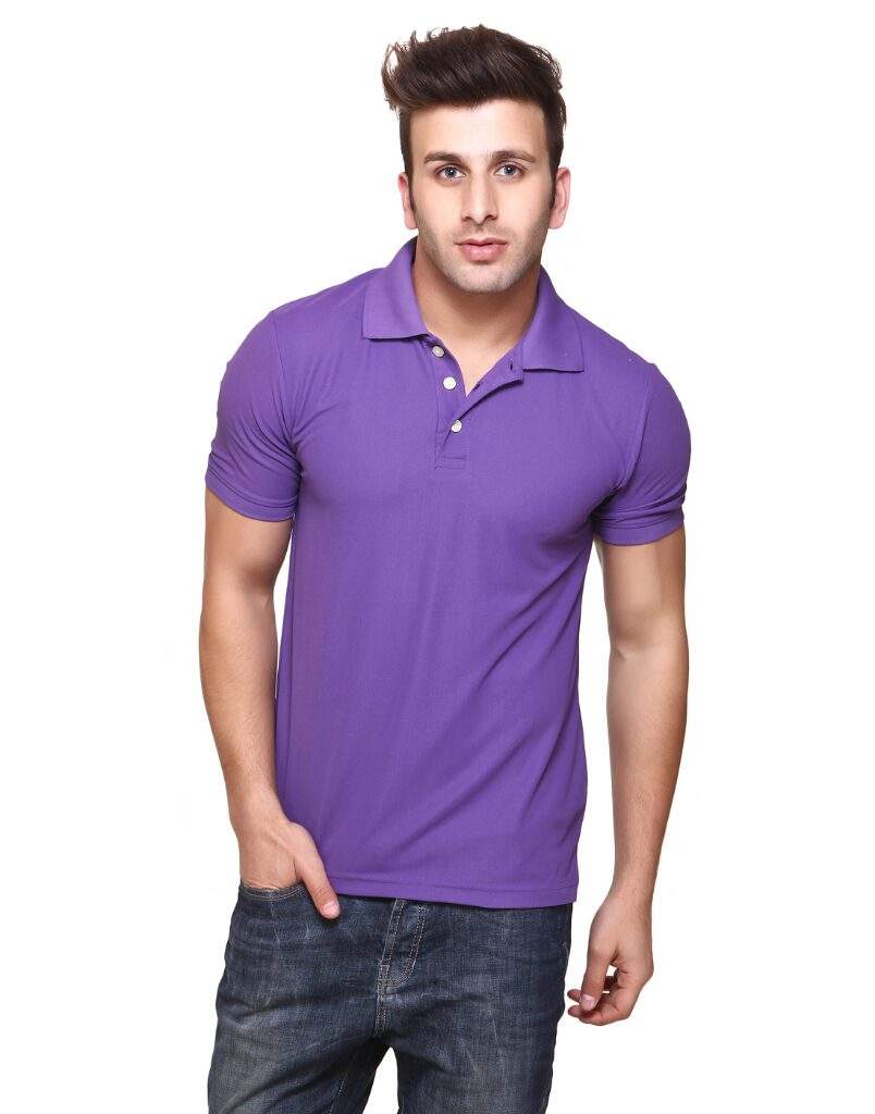 MEN'S POLO COLLAR T-SHIRT HONEYCOMB POLYESTER FABRIC (SU102