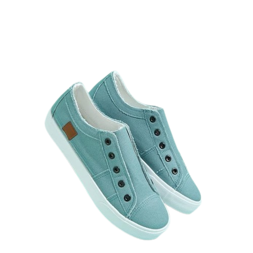 Men's PU Canvas Shoes Blue (Size To 10) in Agra at ₹ 200