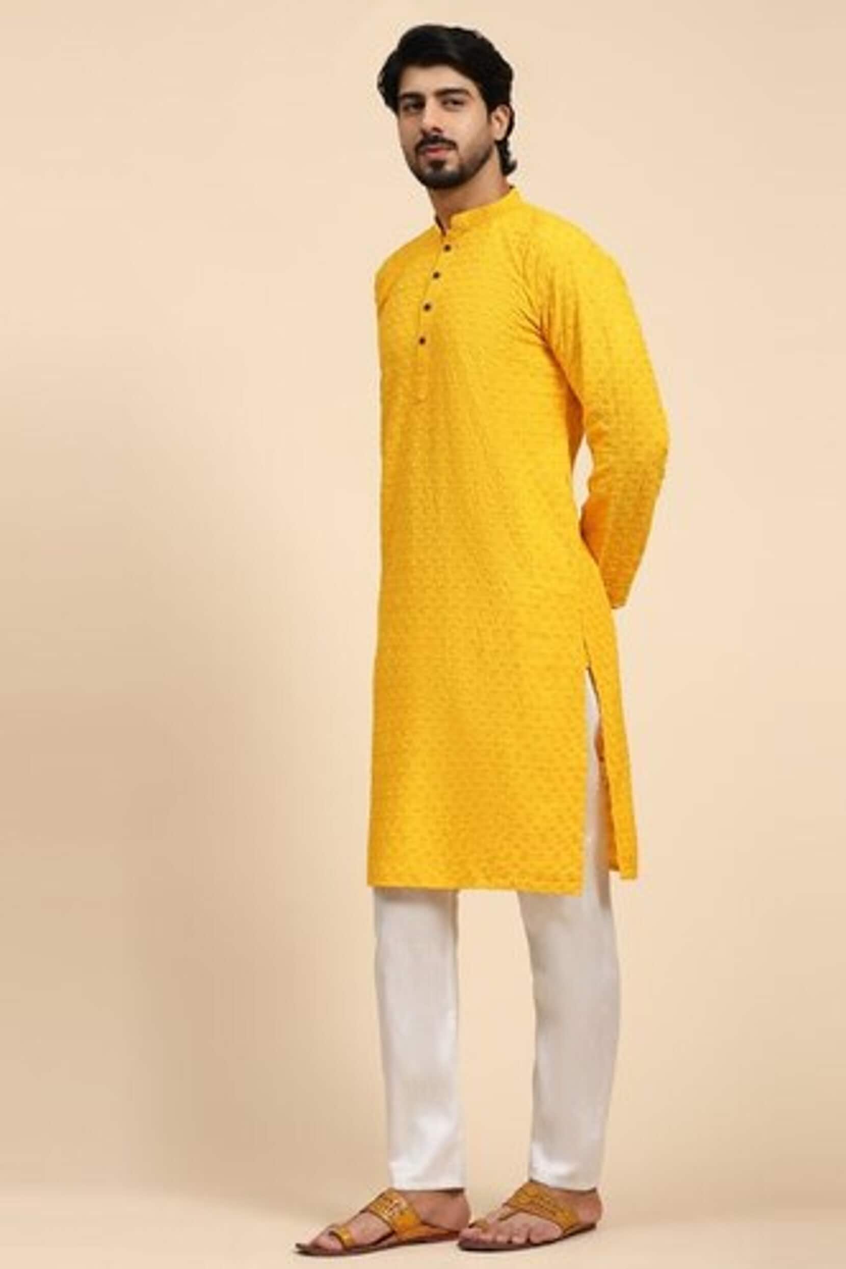 Kurta With Sports Shoes Buy Online White Cotton Pathani Kurta From