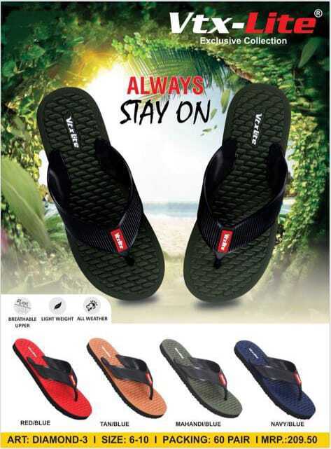 Men Slipper DIAMOND-3 MULTICOLOR in Delhi at ₹ 110 Pair (MOQ:50