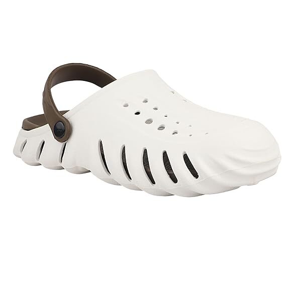 Men Synthetic Lightweight Crocs Shoe White 7 in Delhi at ₹ 399