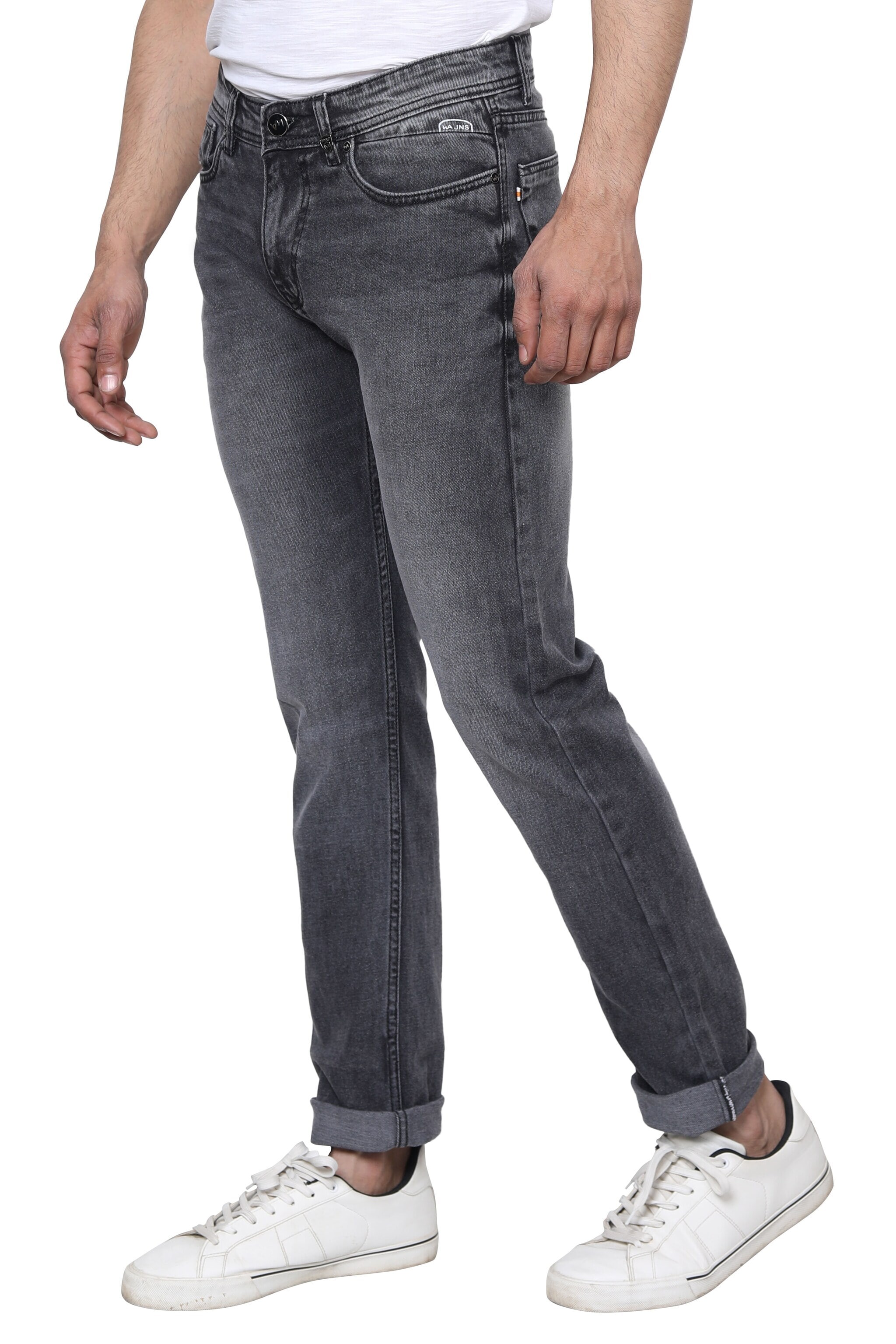 Mens Black Faded Regular Fit Jeans in Delhi at ₹ 950 ₹ 1,050