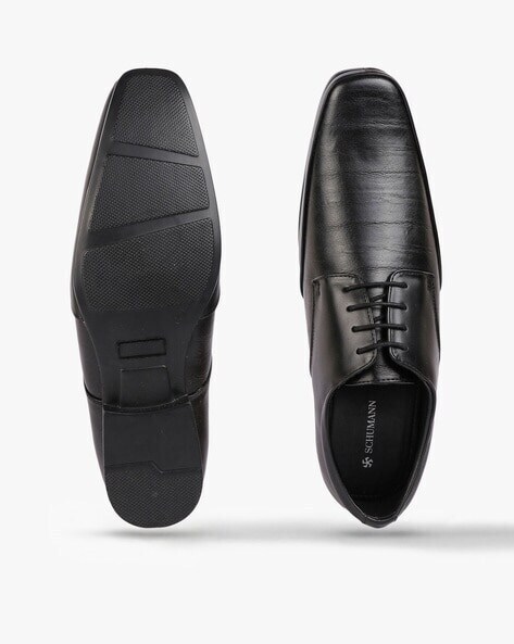 Mens Black Leather Formal Shoes, Size Inch in Meerut at ₹ 600