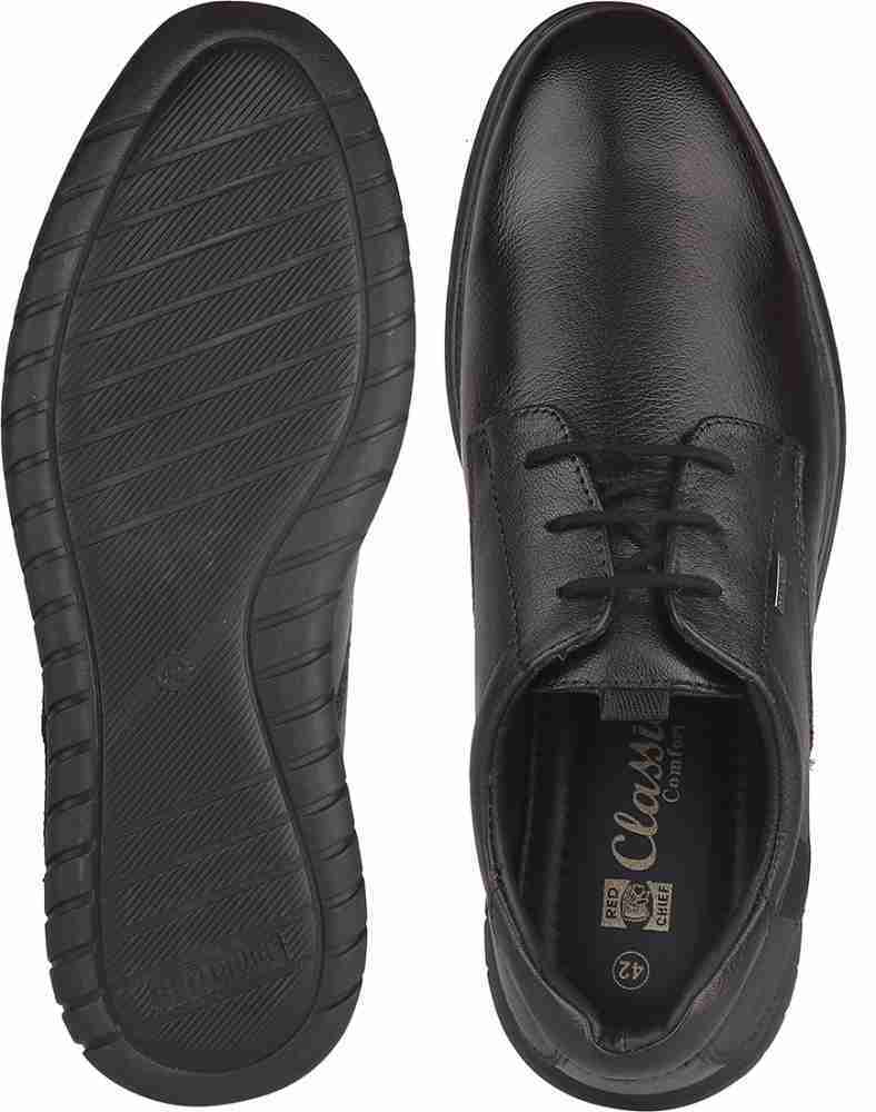 Mens Black Leather Shoes, Size Inch in Meerut at ₹ 600