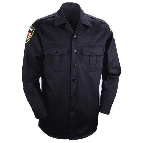 Mens Black Security Guard Shirts in 