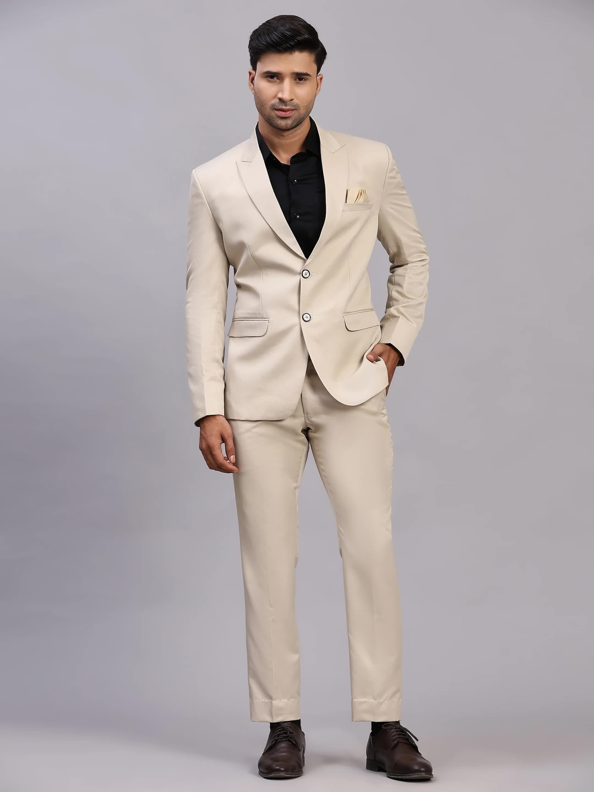 Cotton Coat Pant Style For Boys Mens Cotton Coat Pant Suit Cream