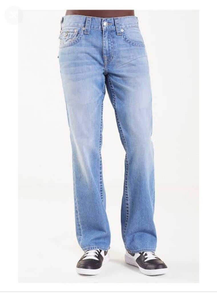 Hand Picked Bootcut Denim Jeans for Men, Classic Blue, Clean
