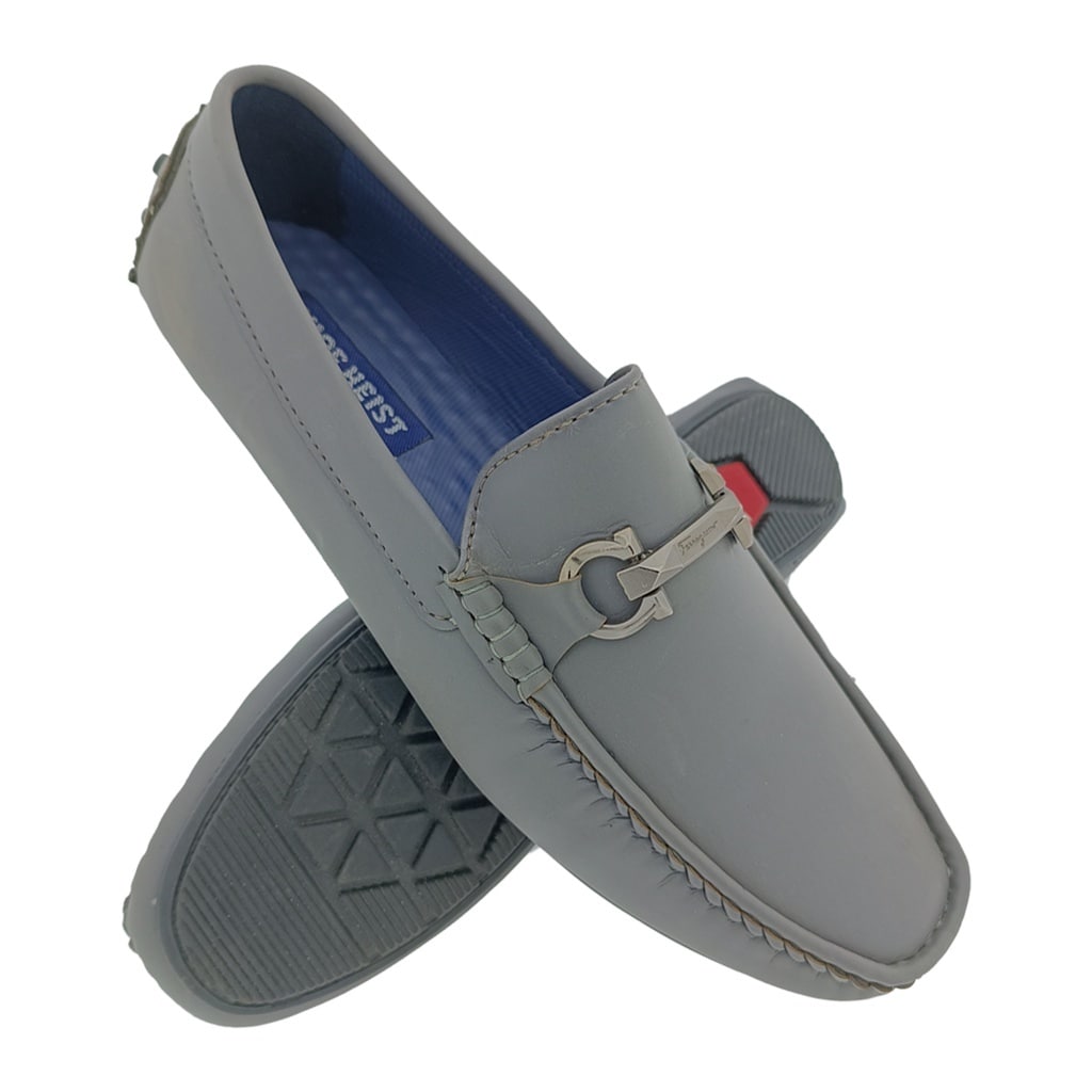 Mens Leather Loafers Shoes Grey To in Agra at ₹ 600 ₹ 900