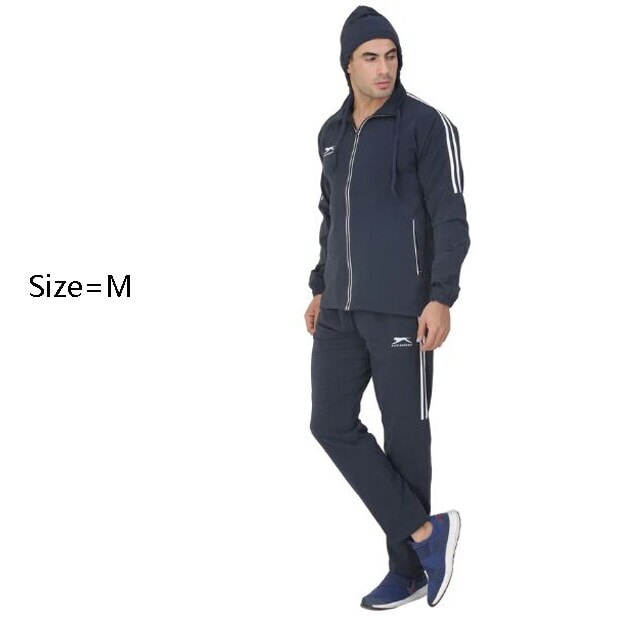 Mens Winter Zipper Track Suit (Navy Blue, M) in Delhi at ₹ 350