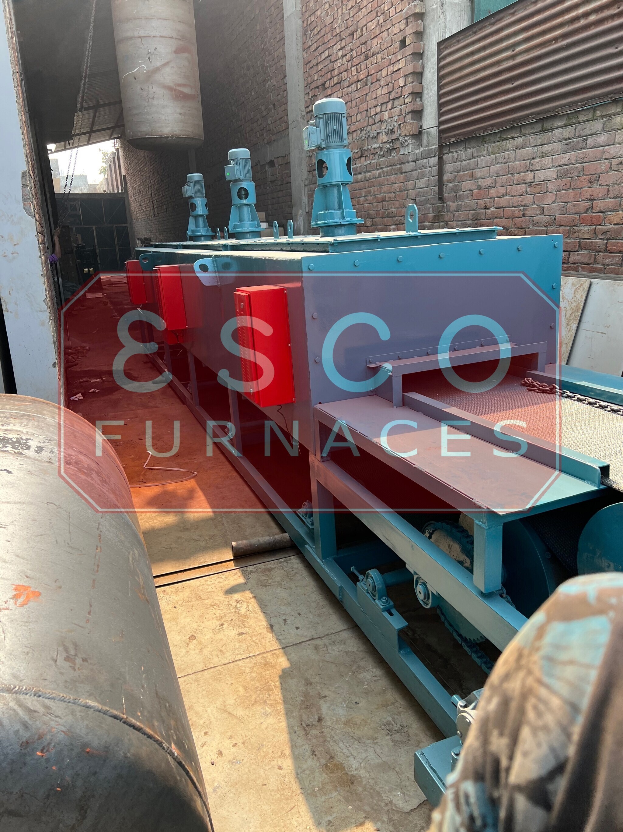 Mesh Belt Tempering Furnace, 440V, 30,000 Watts, 1000Ã‚Â°C in