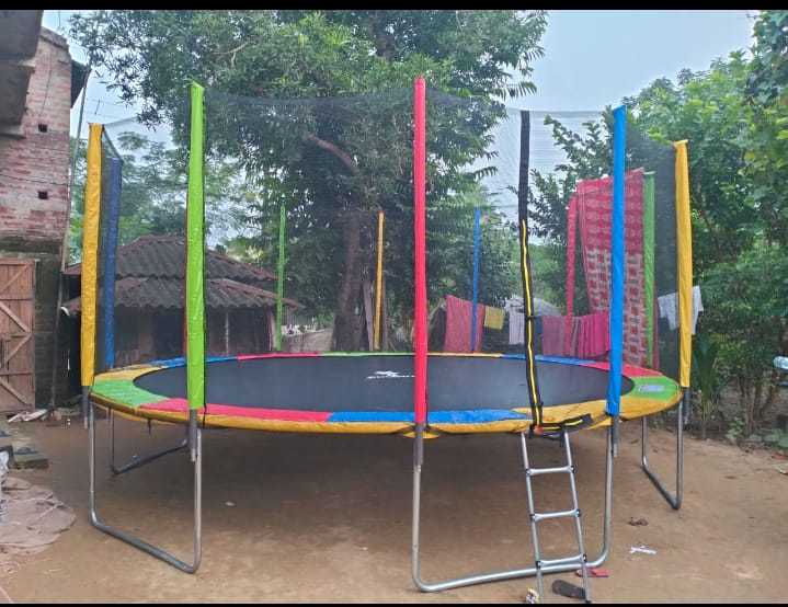 Metal Kids Jumping Trampoline 16ft Behsnesh, For Household in